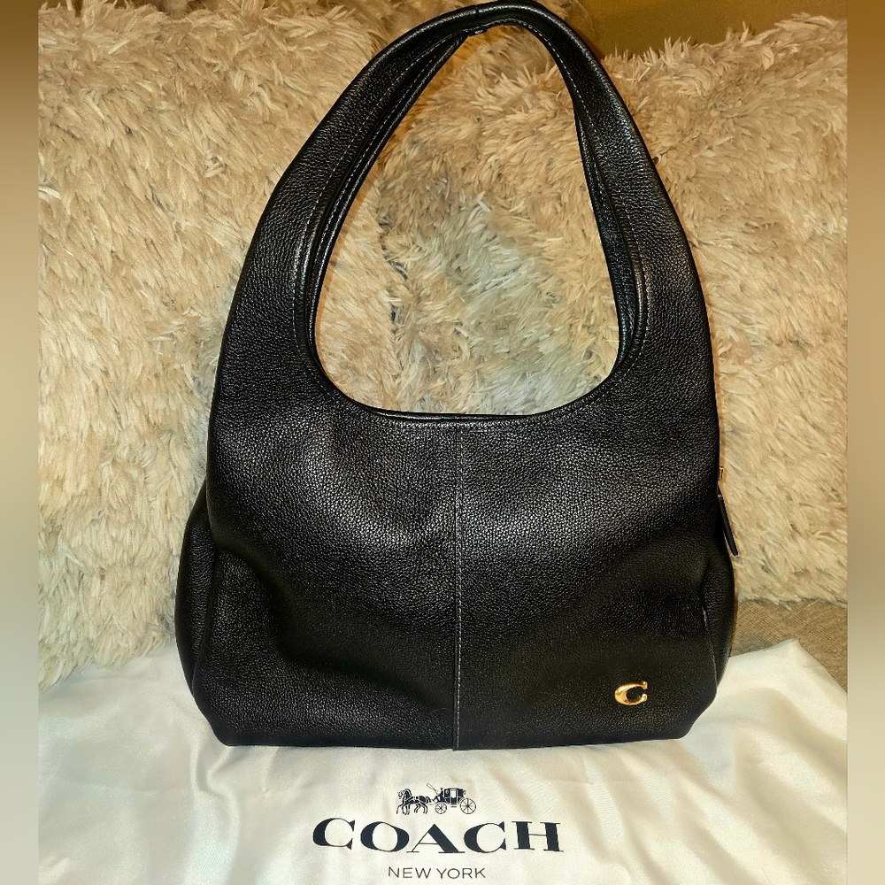 Coach Black Leather Women's Bag